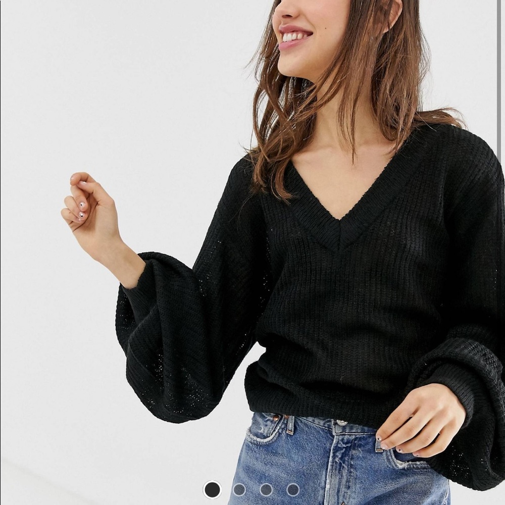 ASOS balloon sleeve sweater